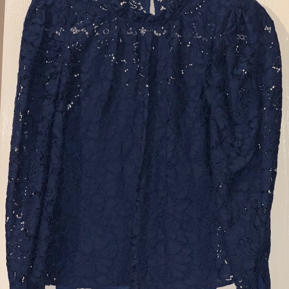 Express Lace Puff Sleeve Top
